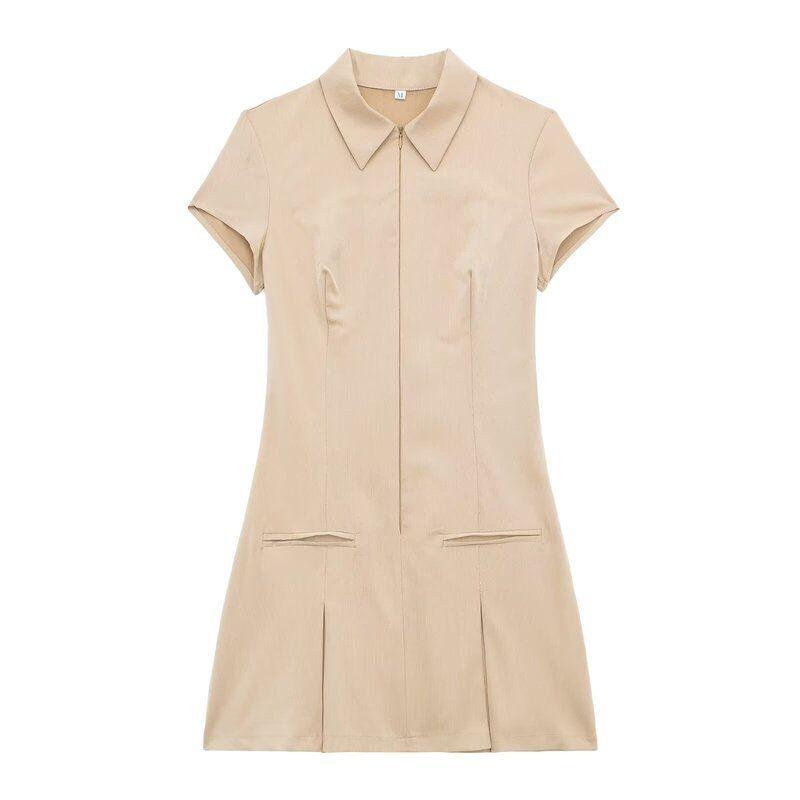 2024 Spring/Summer New Arrival Women's Clothing Silm Easiest for Match Stylish Wide Pleated Short Dress Short Skirt 8342303 802