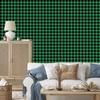 Bottle Green and Black Checkered Wallpaper 50x1000