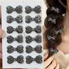 10/1 Stück Luxuriöse Kleine Strass-Schleifen Haarspangen Exquisite Seitenclips für Pony und Pony Modische Entenschnabel Haaraccessoires