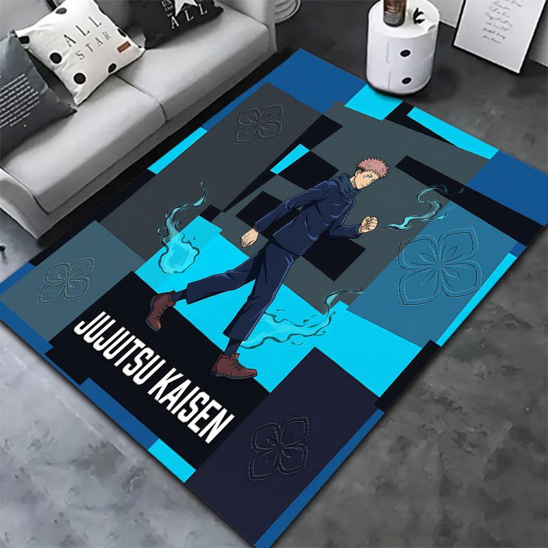 Jujutsu Kaisen Carpet Rug For Living Room Bedroom Home Sofa Decoration Kids Play Nonslip Floor Mat