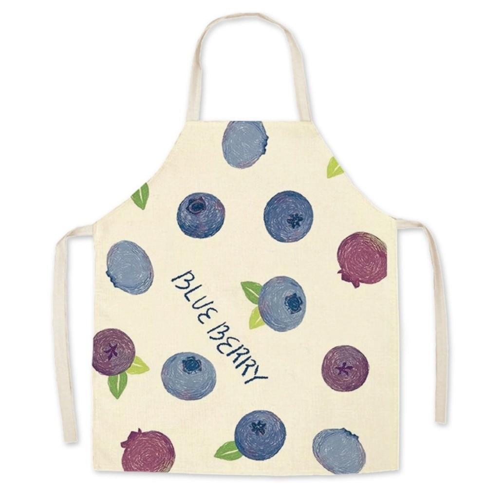 Strawberry Peach Children Apron Fruit Pattern Household Apron New Halter Neck Apron Home Use