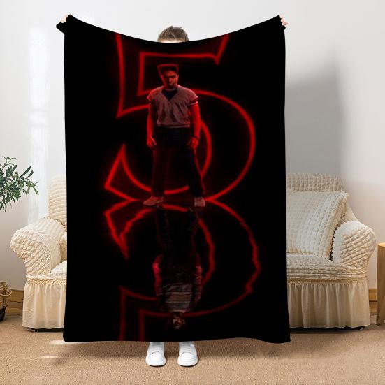 Stranger 5 Throw Blanket Soft Cozy Flannel Wrap Blanket Machine Washable Sofa Throw Blanket for Adults Kids Fans Bed Couch