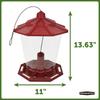 Recycled Ecozebo Wild Bird Feeder Jumbo Hanging Station 10lb Seed Easy Fill Durable Weatherproof Portable Wildlife Attraction