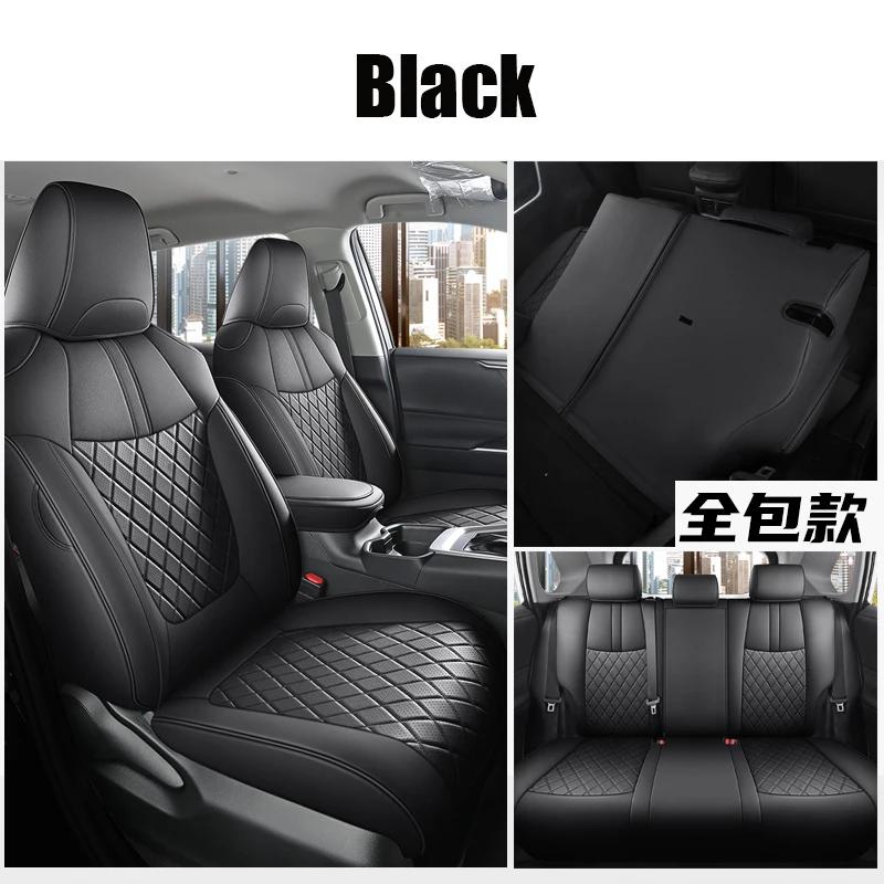 Full Coverage Custom Car Seat Covers for Car Seat Covers For Toyota RAV4 2019-2025 Faux Leather Protective Accessories- Full Set
