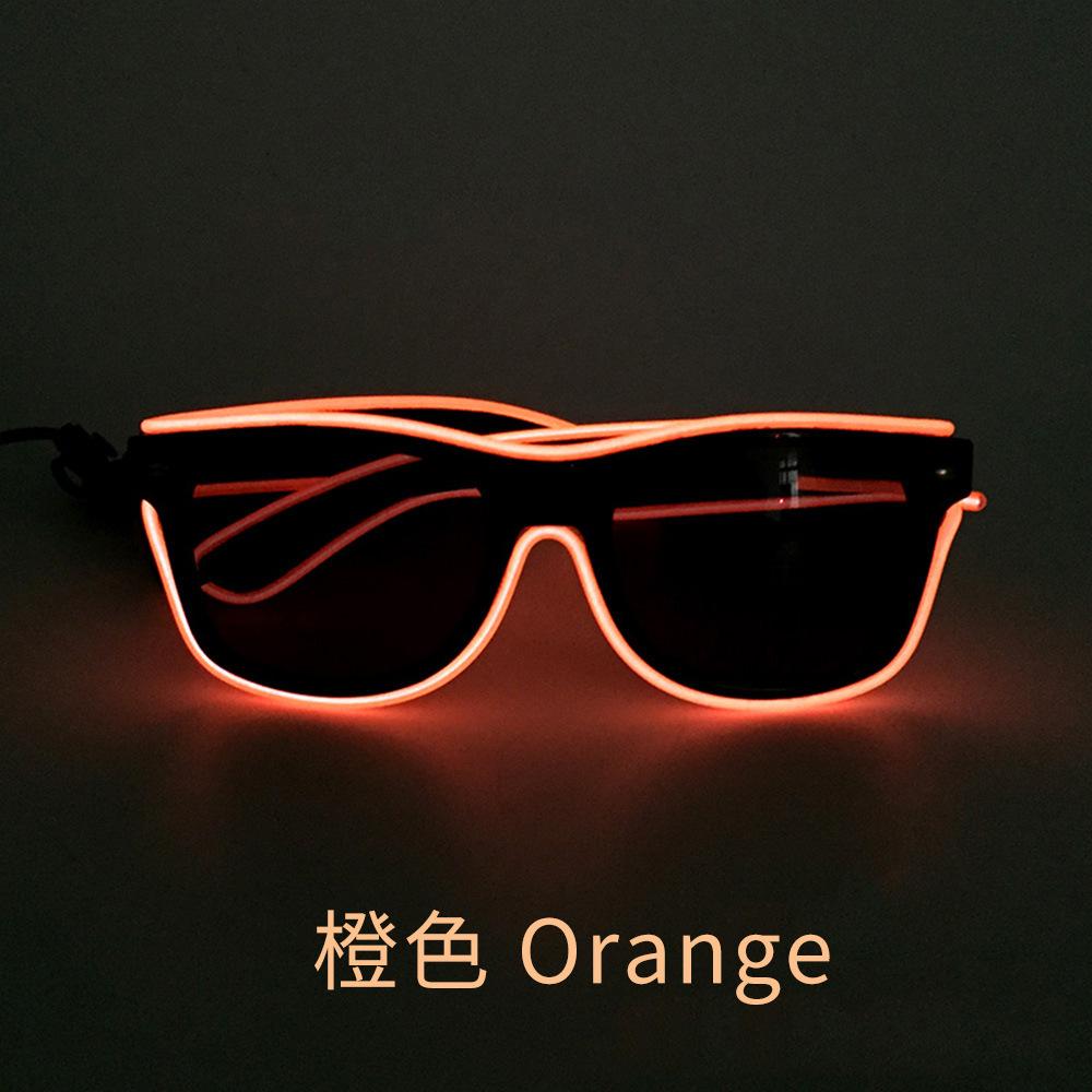 Fancyfamily 1PC Halloween Fluorescent LED Luminous Eyeglasses Sunglasses Party Props
