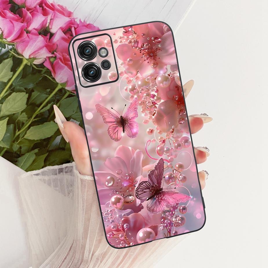 For Motorola Moto G32 Case XT2235-2 XT2235-3 New Flowers Butterfly Painted Cover Soft TPU Phone Case For Moto G32 MotoG32 Fundas