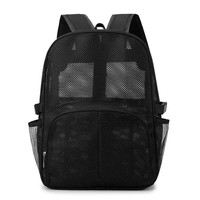 Schoolbag Japanese Niche Transparent Backpack Personalized Schoolbag Mesh Backpack Solid Color Trendy Bag High-end Atmosphere 1011 New