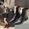 High-heeled Women's Shoes - New Styles for Autumn and Winter, Square Heel, Pointed Toe Boots, Simple Boots
