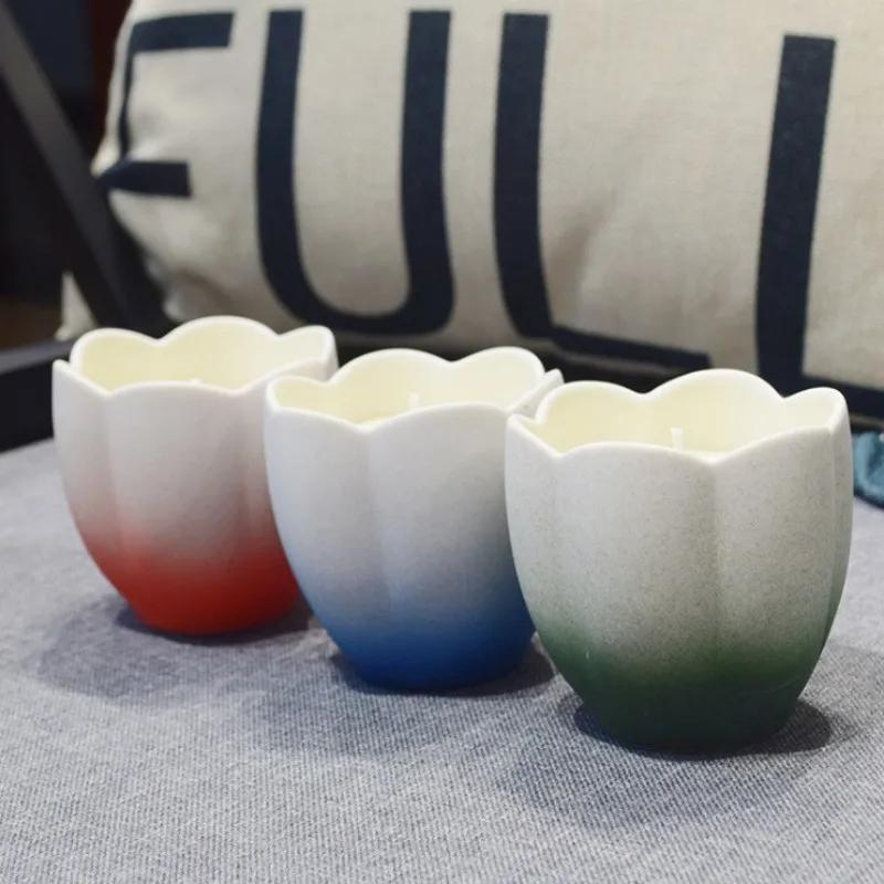 DIY Blomsterformet Silikonform Gipsstøping Lysform Hjemmedekorasjon Gave Aromaterapi Lysestakeform