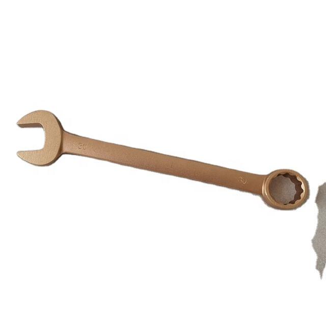 Oak Brand OEM Acceptable Non Sparking Tools Aluminum Bronze Combination Wrench 8mm High Quality Wrench Good Performance (Natural,Combination Wrench&8 mm) естественный