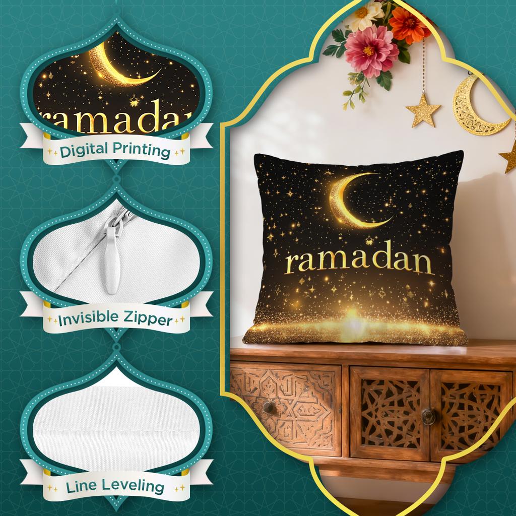 Ramadan Pattern Cushions Pillowcase Polyester Cushion Cover Throw Pillow Pillowcover Home Car Sofa Decor