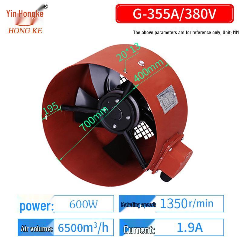 G132/160 Variable Frequency 380V Axial Cooling Fan for Motor Heat Dissipation
