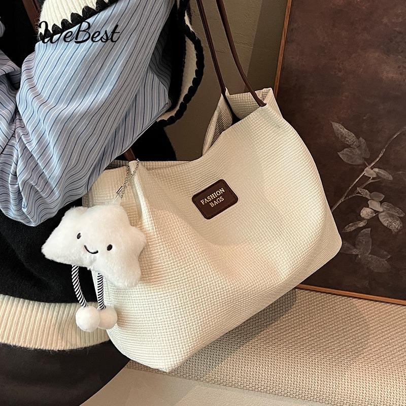 

Large Capacity Simple Casual Shoulder Tote and Bucket Bag