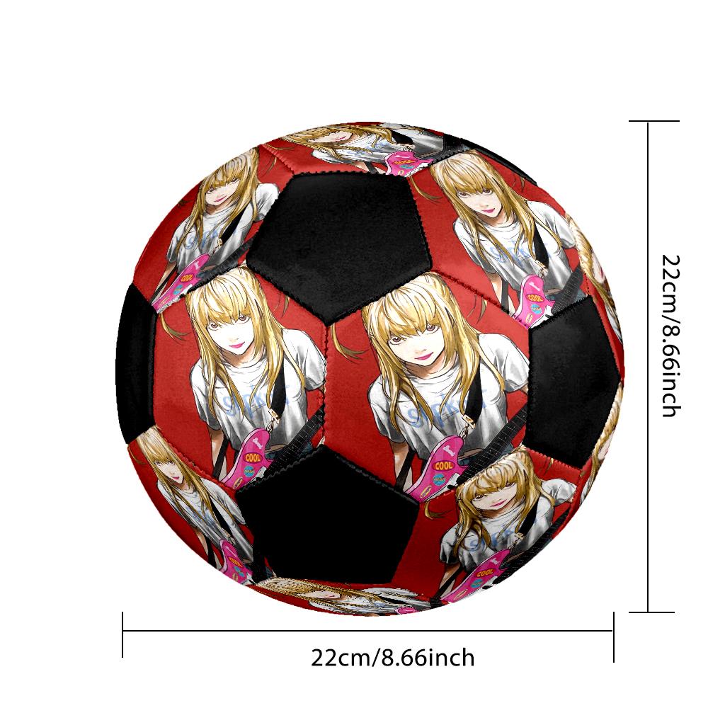 Pallone da Calcio Colorato Cucito a Macchina PVC Misura 5 Pronto per Allenamento di Squadra e Competizione Resistente Alto Rimbalzo Raffreddamento Regalo Sportivo