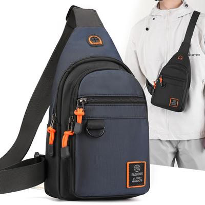 Fashion Men's Chest Bag Handbag Lightweight Oxford Fabric Crossbody Shoulder Bag Stylish Casual Men's Waist Packs Male Chest Bag