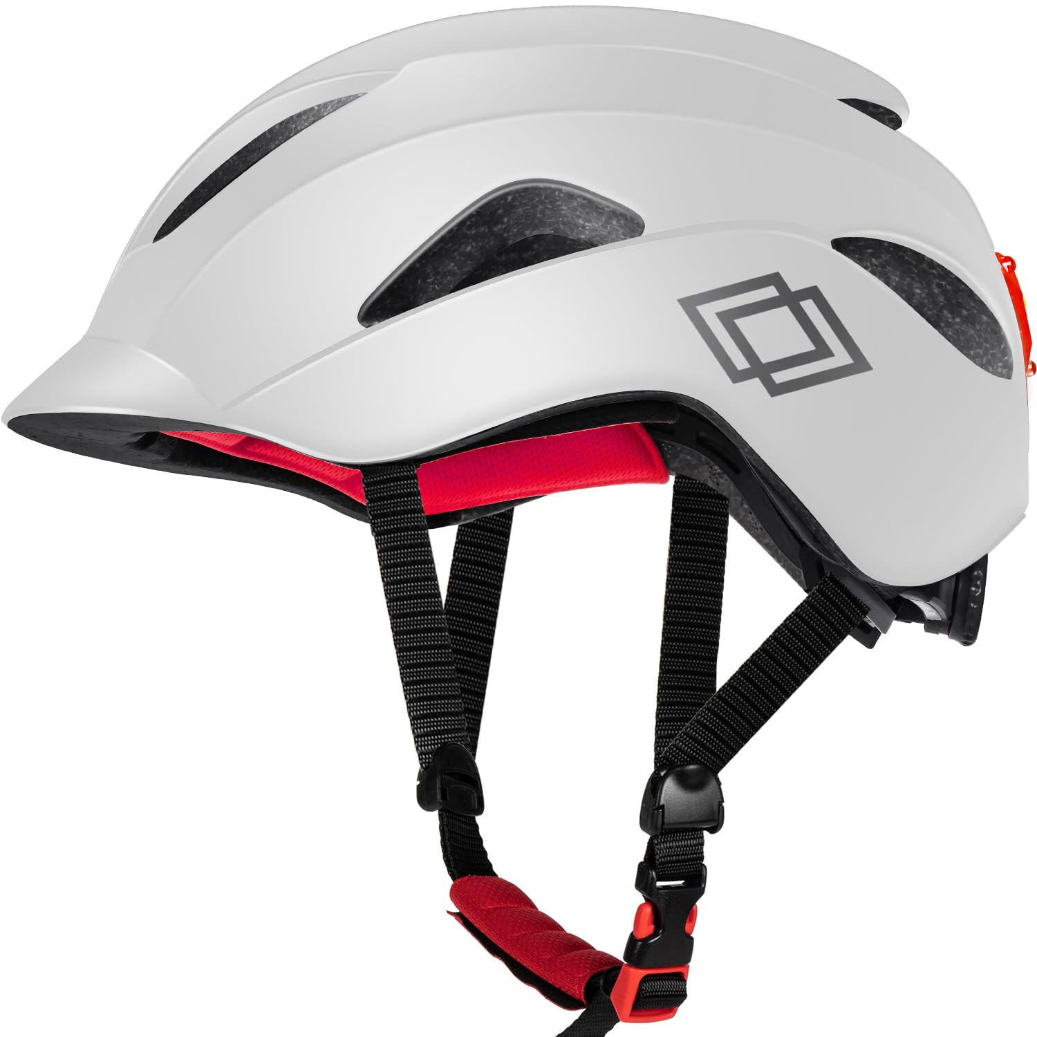 

Mixiu Bicycle Road Bike CE Impact with LED Ultra Adjustable Size for Road and Mountain Cycling Helmet for City and Unisex Helmet, Helmet, Certified, білий