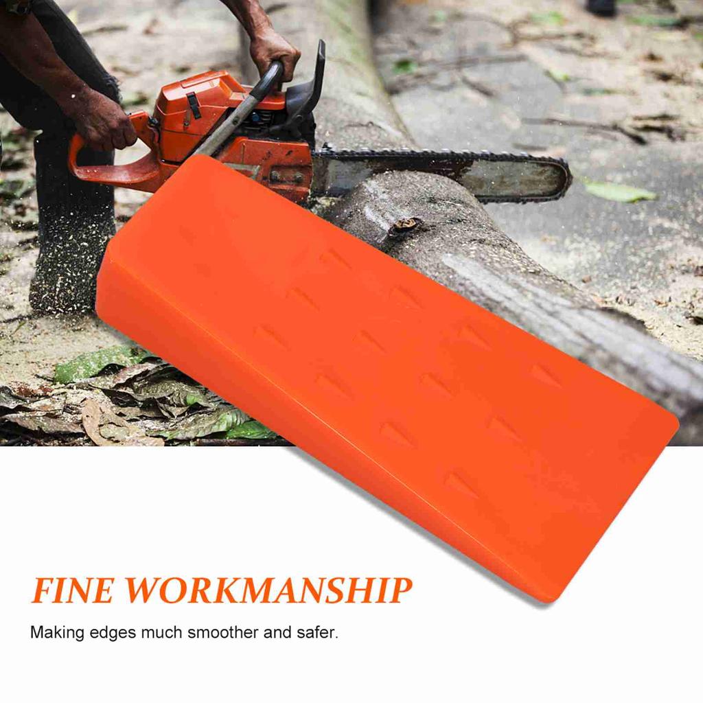 3Pcs 14cm Orange Plastic Felling Wedge Felled Chock Tree Cutting Wedge Spiked Wedge Woodcutting Tool