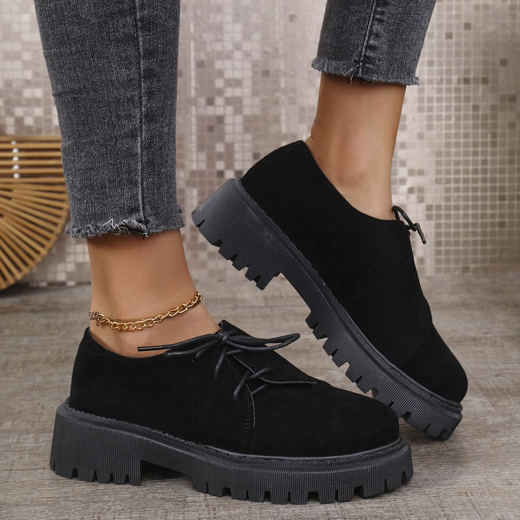 Fashion Retro Woman Shoes British Style Female Footwear Clogs Platform Modis Summer Preppy Dress Creepers 2025 New Rubber Cotton Fabric