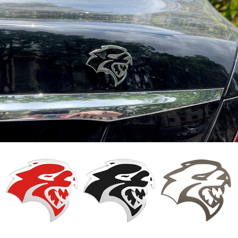 Leopard Head Badge Sticker Front Grill Side Fender Rear Trunk Emblem Decal Cars Accessories