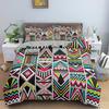 Geometric Bedding Set Bohemian Style Microfiber Abstract Pattern Print Duvet Cover With Pillowcases Teens Adults Bedroom Decor