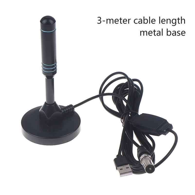 

Digital Tv Antenna With Signal Amplifier 480+ Miles Indoor Outdoor Antenna Magnetic Base Vhf Uhf Digital Aerial as the picture