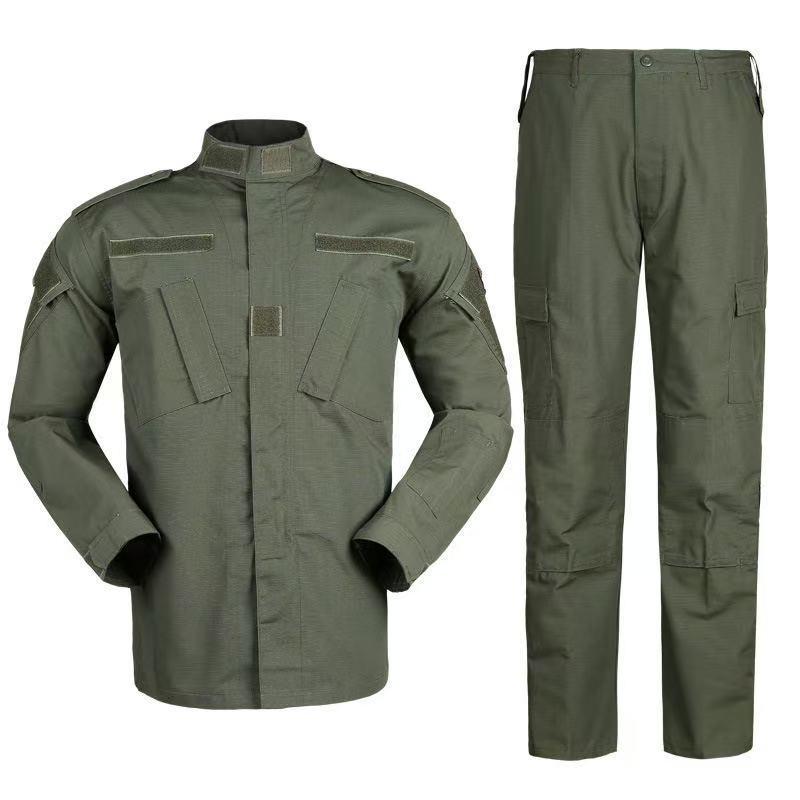 Men's Wear-Resistant Black Camouflage Tactical Suit for Spring/Autumn