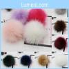 Luxurious Faux Raccoon Fur Pom Poms Ball For Elegant Knitted Beanie Hats Accessories