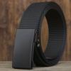 Men's Canvas Belt, Wear Toothless Automatic Buckle Nylon Belt, Men's Outdoor Casual Sports Trousers Belt