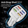 6 Ports USB Car Charger QC 3.0 Quick Charge Phone Charger For Cars 33W Fast Charger  For iPhone 13 12 11 Samsung Xiaomi