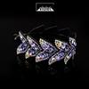 Rhinestone Leaf Hairpin - Large Bun Hair Clip Accessory
