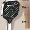 Large Panel Hand Shower Head High Pressure Large Flow Rainfall Bathroom Accessories 3 Modes With Filter Shower Replacement