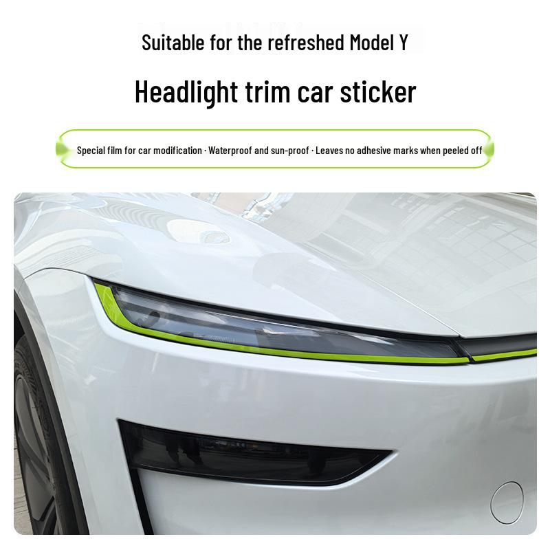 Color-Changing Headlight Trim Stickers for Model Y/3 New Model Y Blue