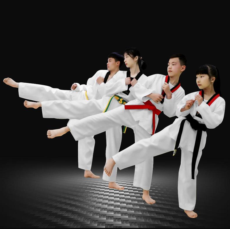 Children's Taekwondo & Karate Uniform - Beginner Long/Short Sleeve Dobok for Professional Training