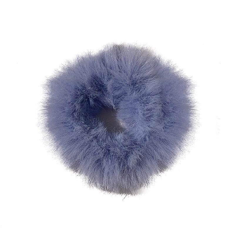 Plush Woolen Hair Tie - Women's Autumn/Winter Dopamine Style Hair Accessory