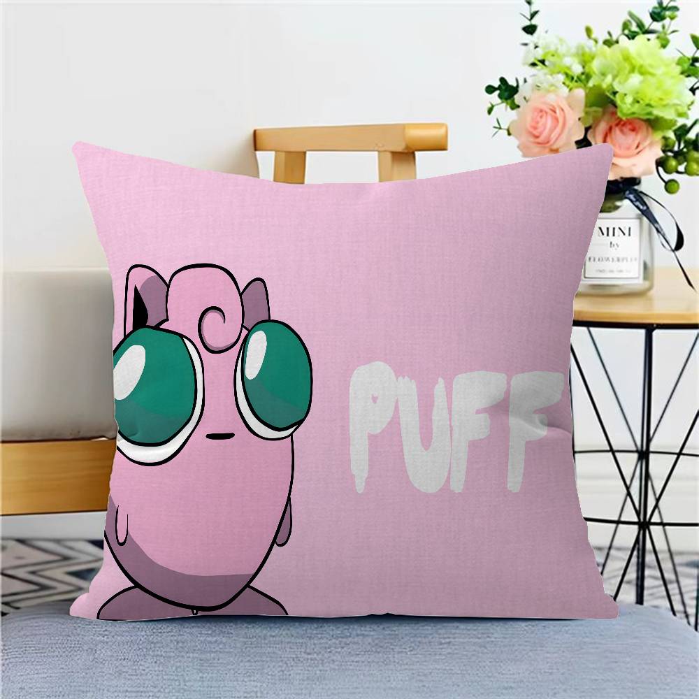 P-pokemon Jigglypuff Pillow Gifts Home Office Furnishings Bedroom Sofa Car Cushion Cover Case 45x45cm