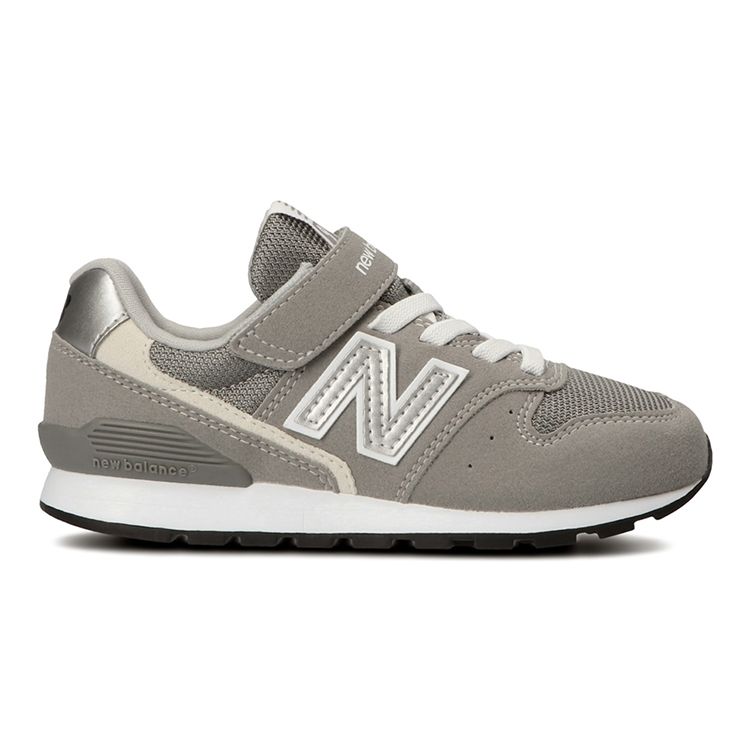 New Balance Nb 996 Fabric Velcro Cushioning Durable Breathable Low Top Running Shoes Classic Gray Kids Sneaker YV996GR3