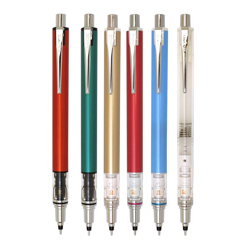 Mitsubishi Pencil Advance Mechanical Champagne "Kurutoga" Pencil, 0.5mm, Gold, M5-5591P.