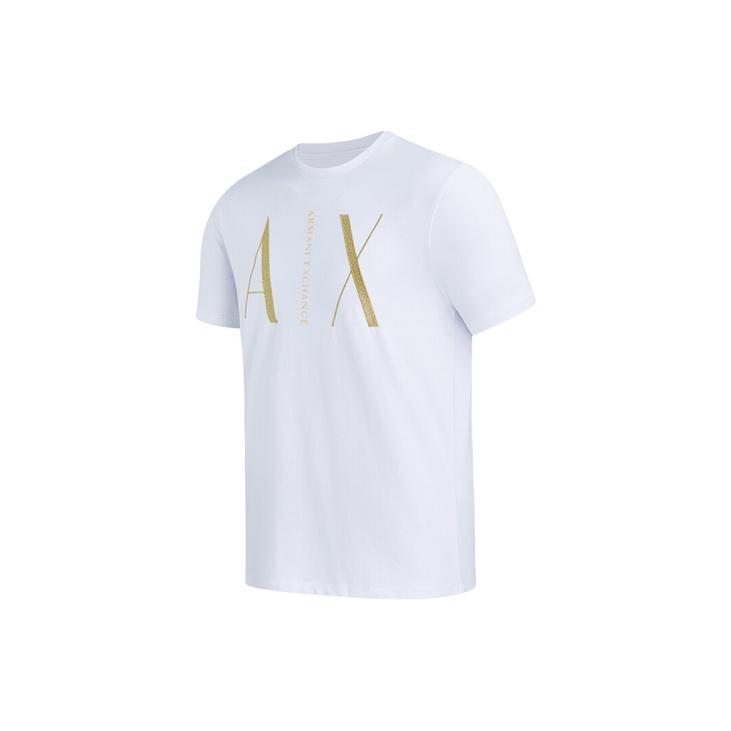 Emporio Armani Casual Letter Short Sleeve T-Shirt Men Tops White 3HZTRC-ZJZ8Z-1100