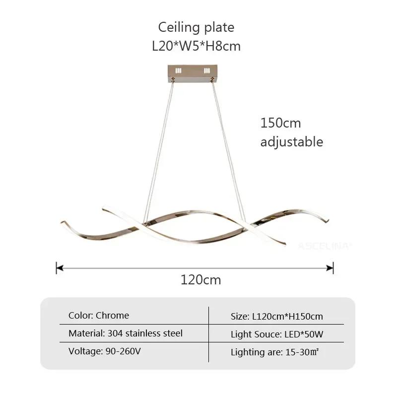 Modern LED Pendant Lights for Living Dining Room Suspension Luminaire Restaurant Ceiling Chandelier Indoor Lighting Fixture