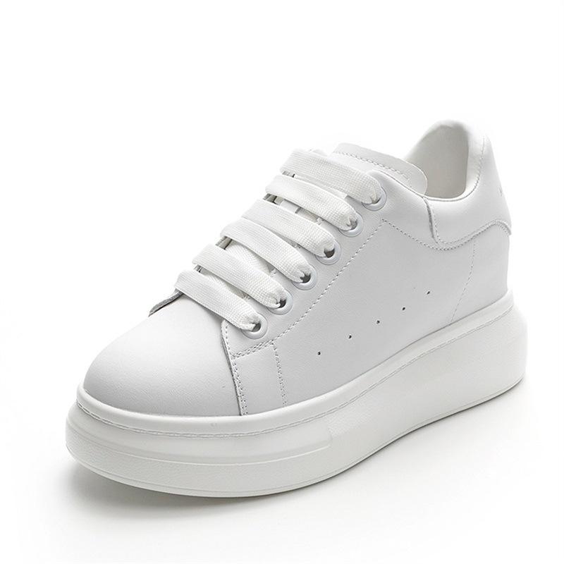 Little white shoes women's shoes spring 2025 new casual fashion women's shoes trendy shoes 2025 versatile inner height-increasing board shoes