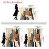 2D Flat, 2Pcs, 2D Flat Printing Curtains, Multicolored Cats Pattern. Home Decor Animal Themed Soft Colorful Rod Pocket Sheer Fab
