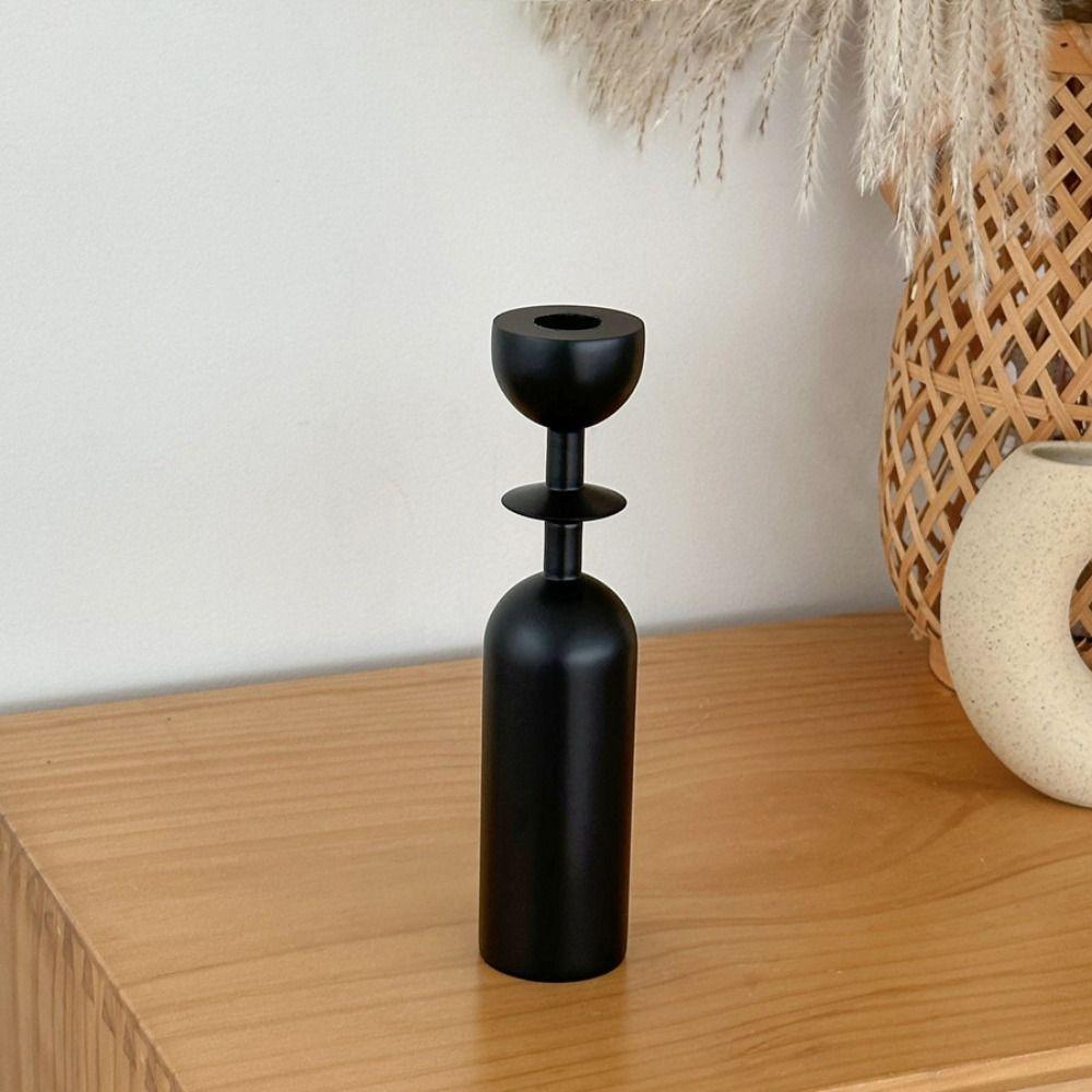 3 Stück/Set Minimalistisches Kerzenständer-Ornament Französischer Stil Dekorative Kerzenständer Heimdekoration