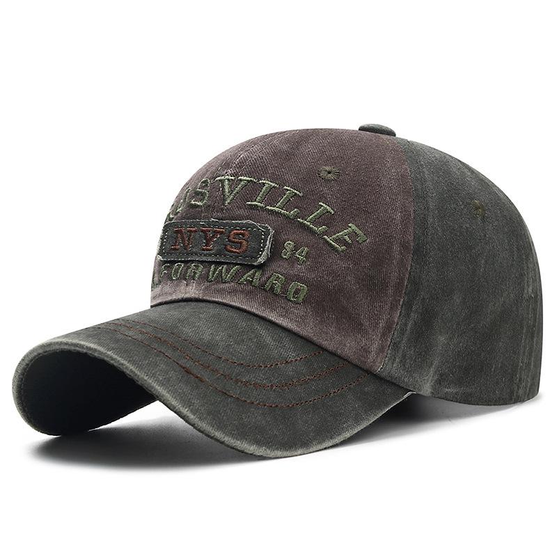 Trendy Distressed Embroidered Letter Baseball Cap for Men and Women