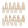 20 Pack Wooden Peg Doll Bodies Unfinished Plain Blank Decorative DIY- - Give Children The Holiday