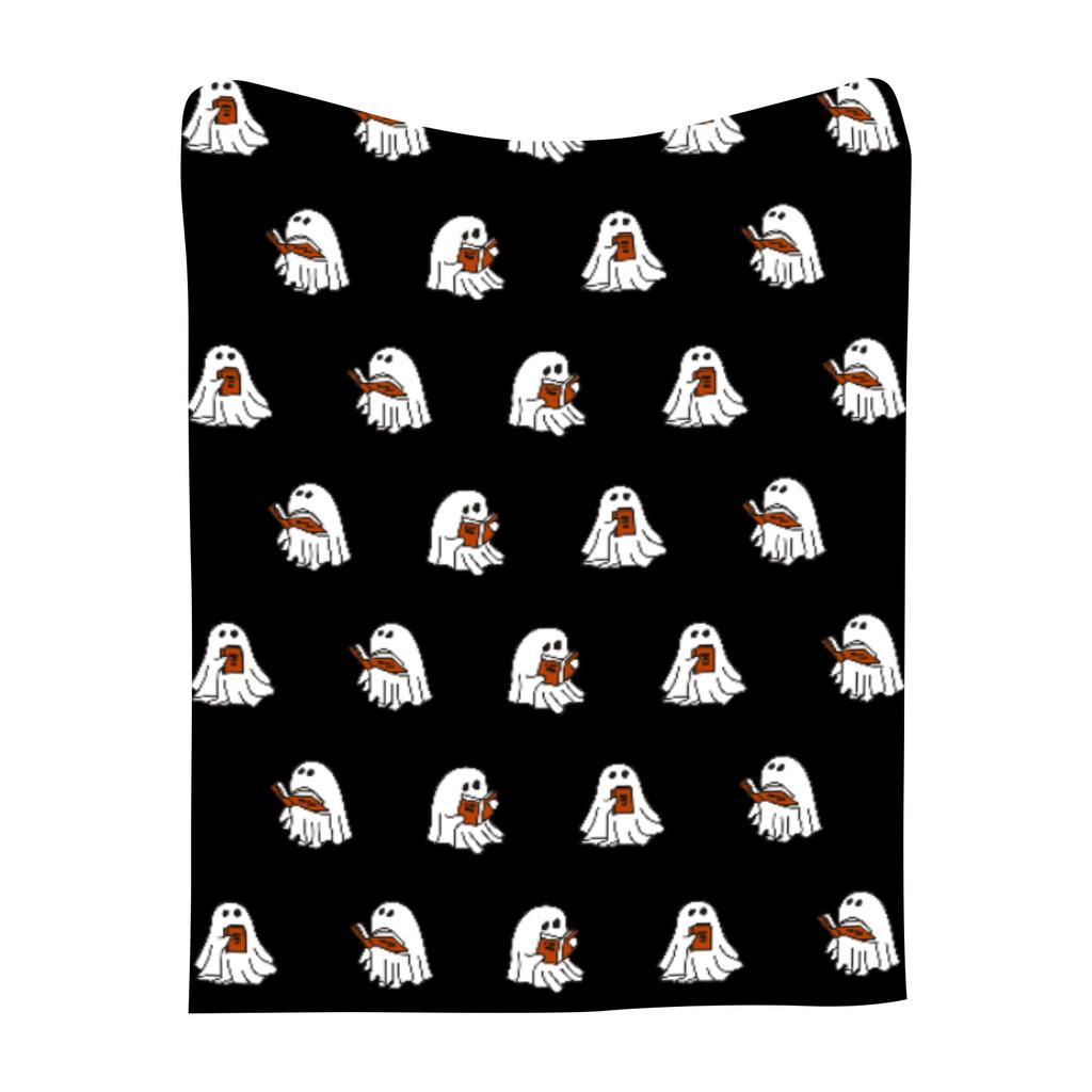 Cute Reading Blanket, Halloween Reading Blanket, Cute Fall Blanket Gift For The Spooky