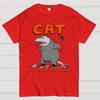 Cat Catastrophic Aggressive Trashy Cotton Summer Casual Cool Loose T-Shirt