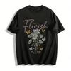I Want To Flourish Dandelion Butterfly Graphic Casual Tee T Pure Cotton T-shirt