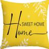 Spring and Summer Pillowcase Bedroom Living Room Sofa Pillowcase Linen Floral Decoration Pillow Cushion