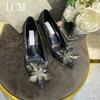 Fashion 2025 New Spring And Autumn Bridal Wedding Shoes Rhine-shaped High Heels Female Stiletto Crystal Pumps