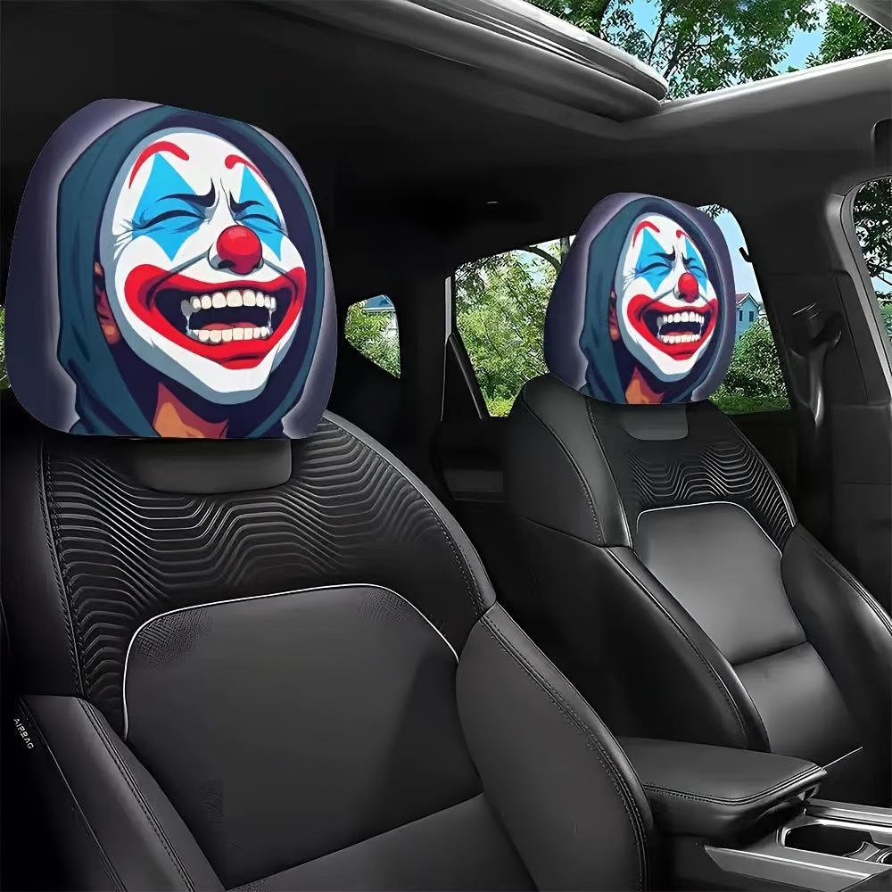 Universelle bedruckte Polyester-Kopfstützenbezüge für SUVs und Limousinen, Dekorativ & Etikettierbar.